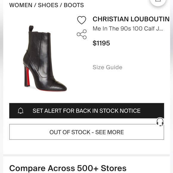 Christian Louboutin “Me in the 90s” 100 calf Jurassic boots - Picture 16 of 16